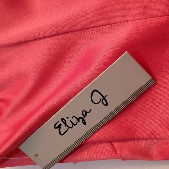 Eliza J Satin One Shoulder Rhinestone Formal Mini Dress Size 6. NWT - Picture 9 of 9